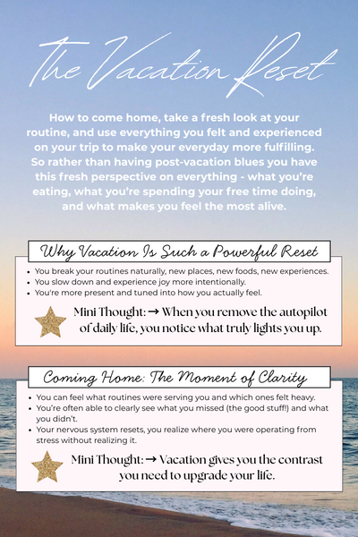 The Vacation Reset