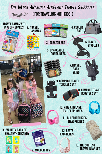 The Most Awesome Airplane Travel Supplies (for traveling with kids!)