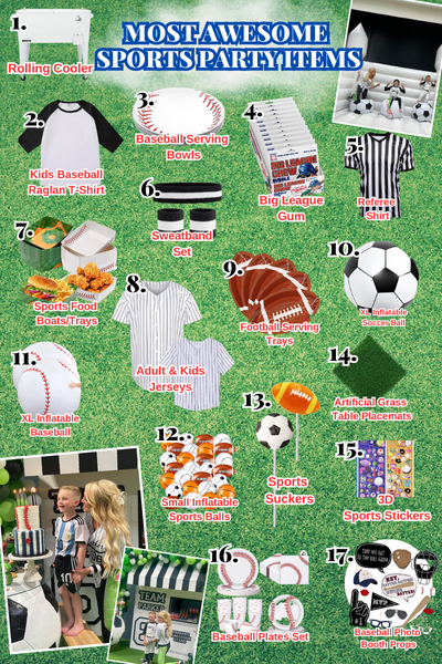 Most Awesome Sports Party Items