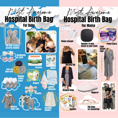 The Most Awesome Hospital Birthing Bag